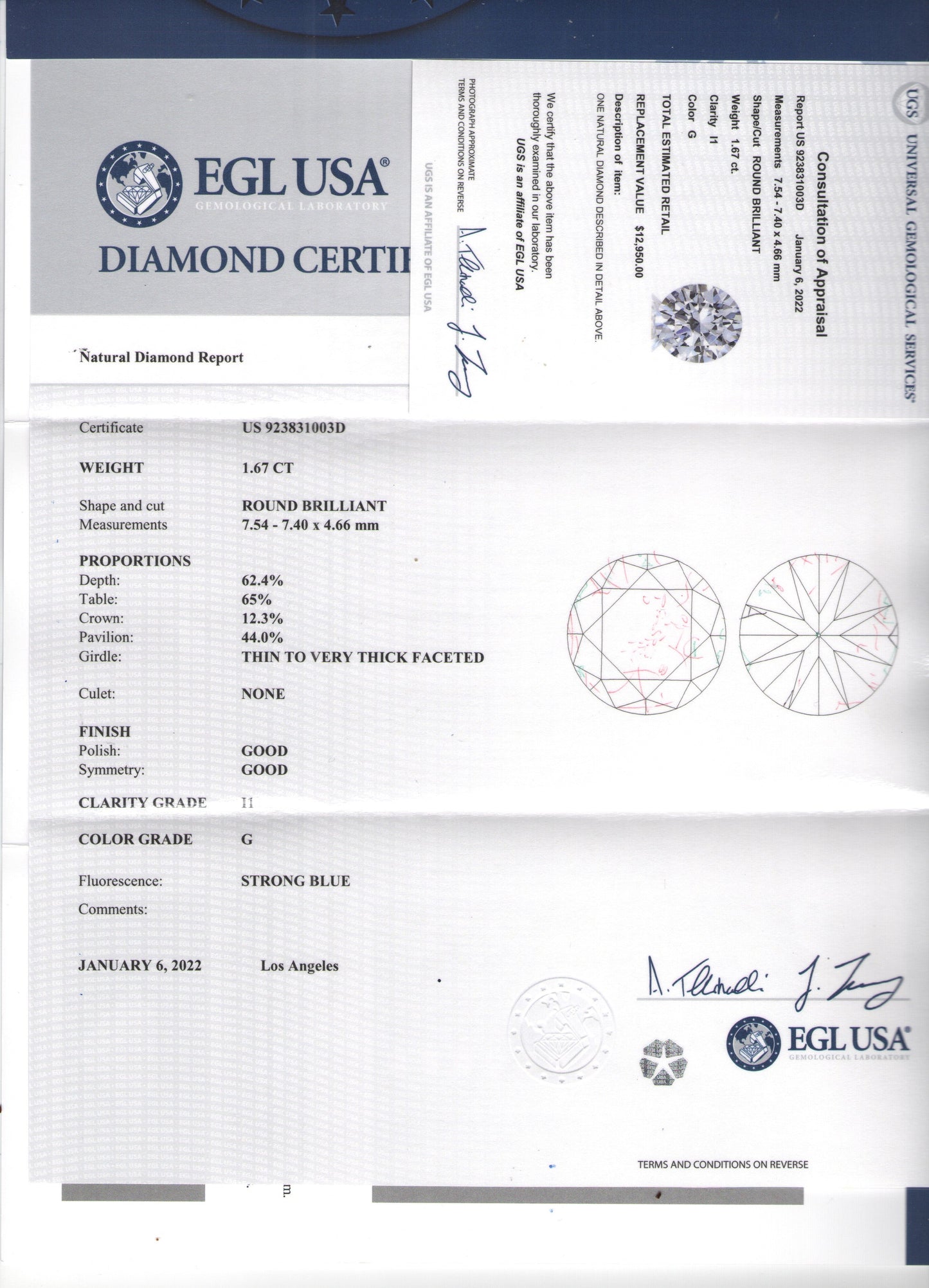Natural Mined Diamond Mixed-Shaped Halo Link Bracelet GIA EGL Certified