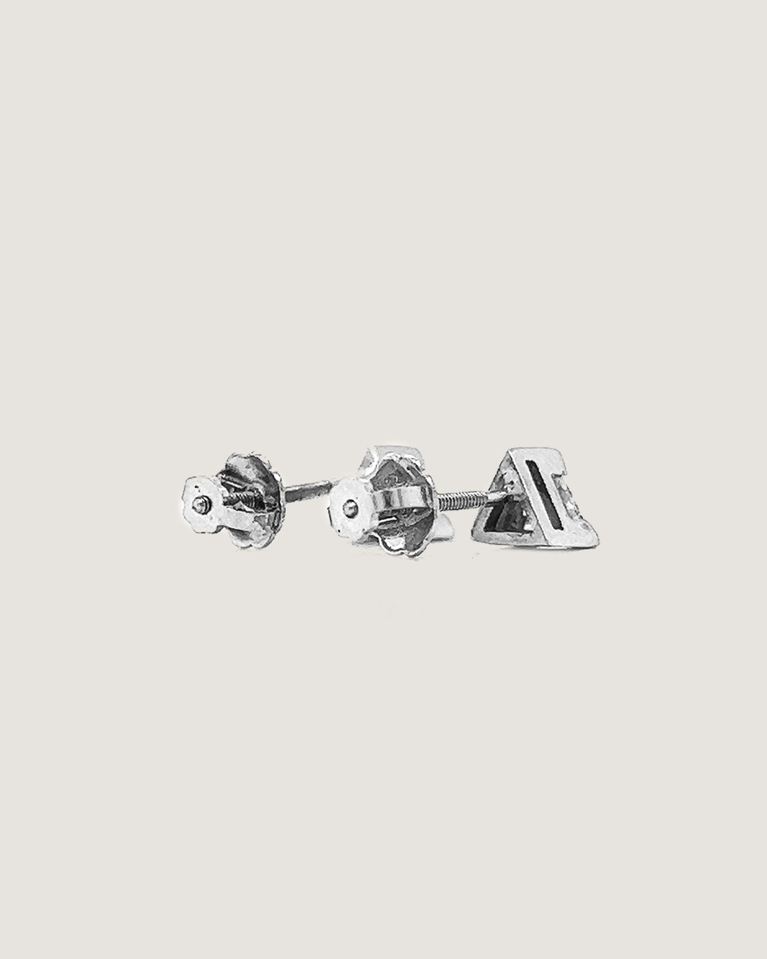 Trinity Trilliant Dainty Diamond Stud Earrings