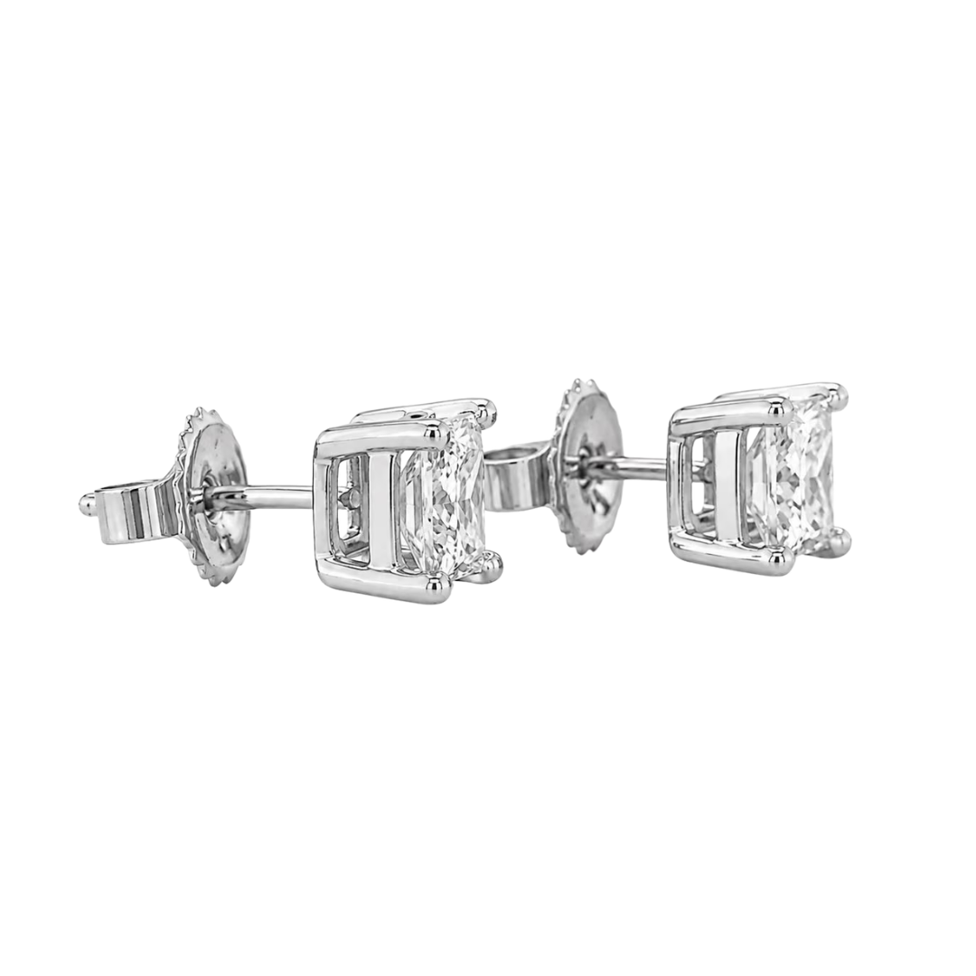 diamond stud earring side