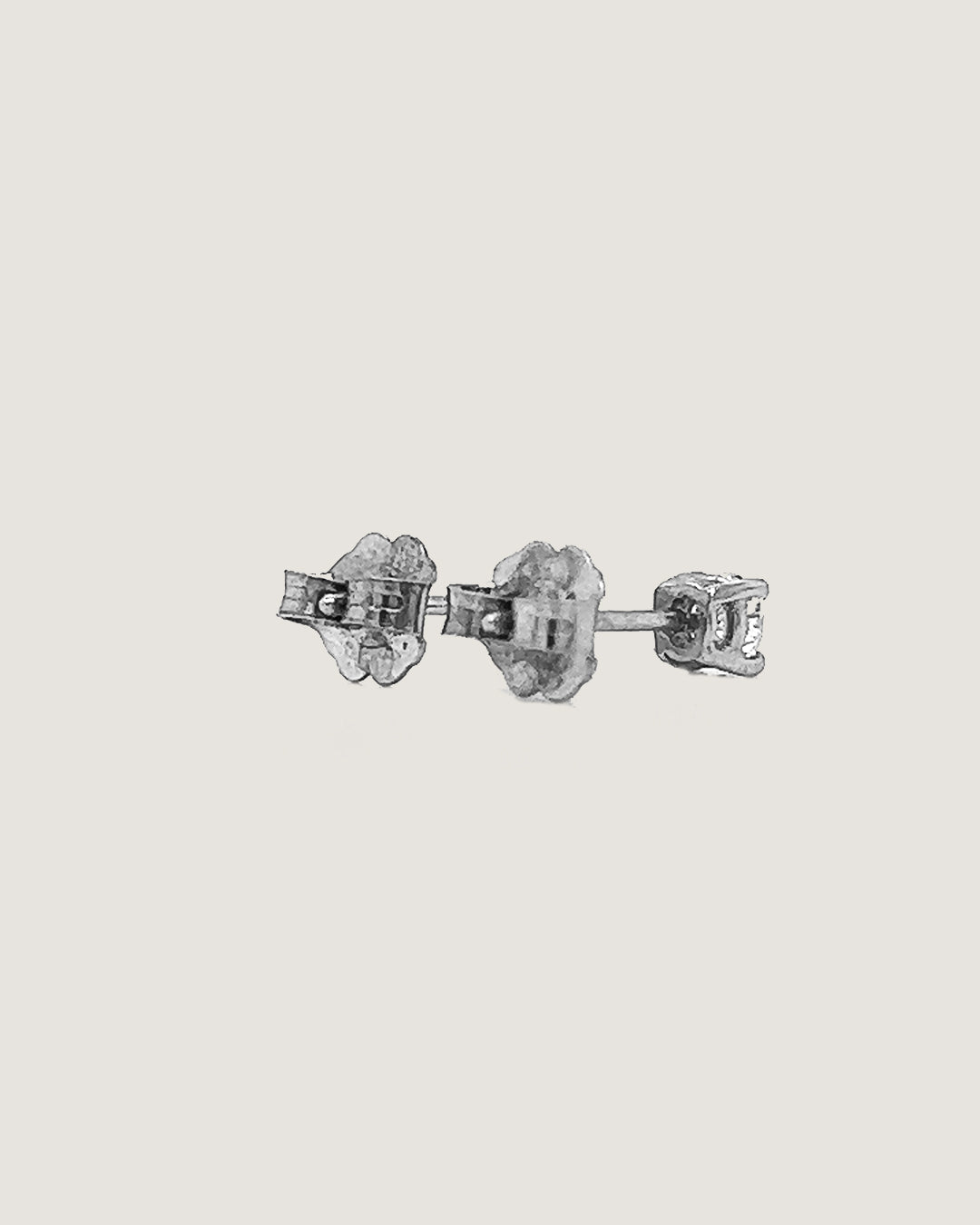 0.30 Carat Natural Mined Round Diamond Dainty Earring Studs 14KT White Gold