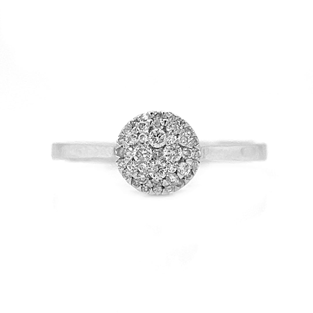 Natural Diamonds Illusion Promise Ring, in White Gold