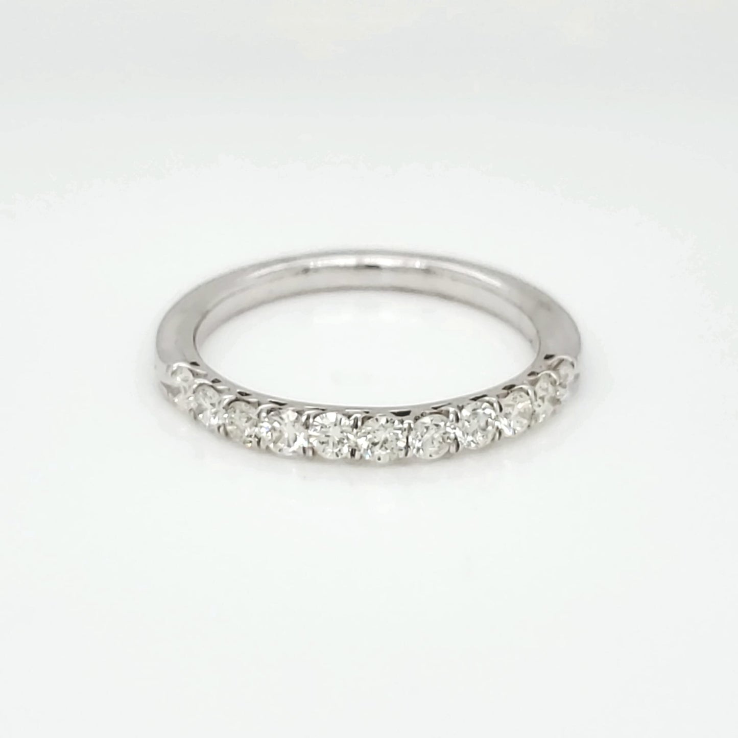 0.55 ct.t.w. Natural Diamonds Half Band Ring, in White Gold