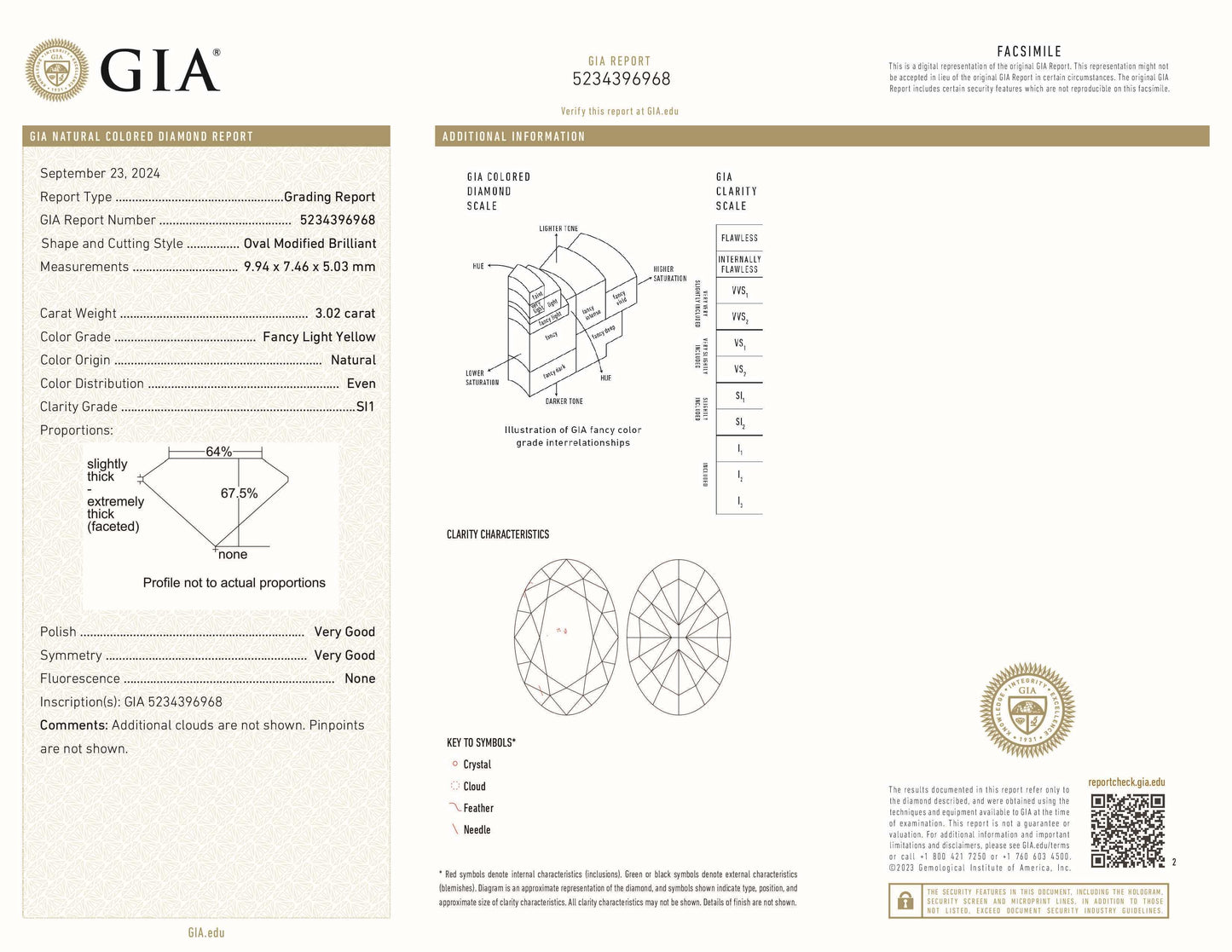 Natural Oval Fancy Light Yellow Diamond Halo ring, in Yellow Gold