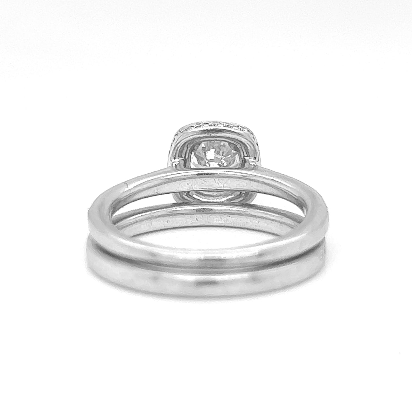 Natural Round Diamond Ring Bridal Band Ring,in White Gold