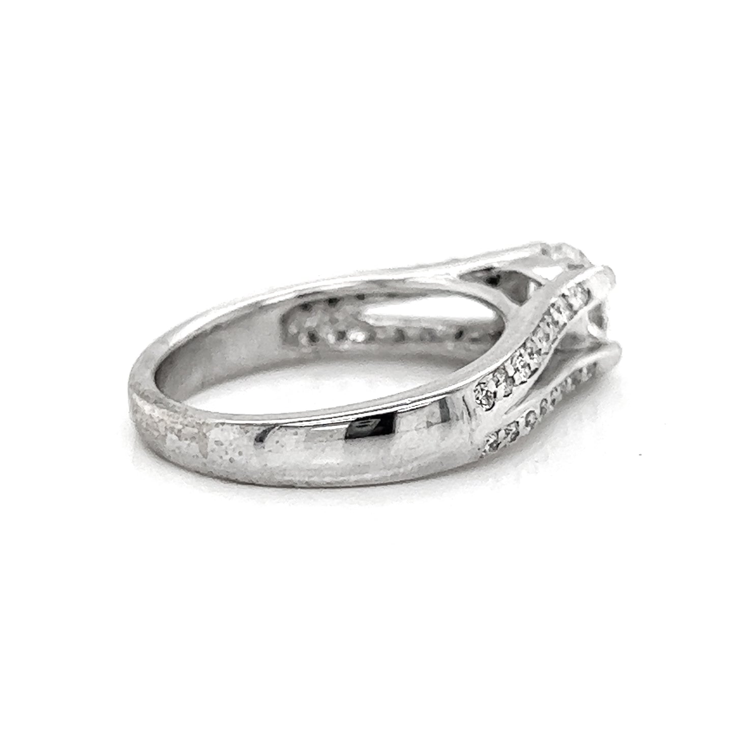Natural Diamond Bridal Ring, in White Gold- Pre-owned