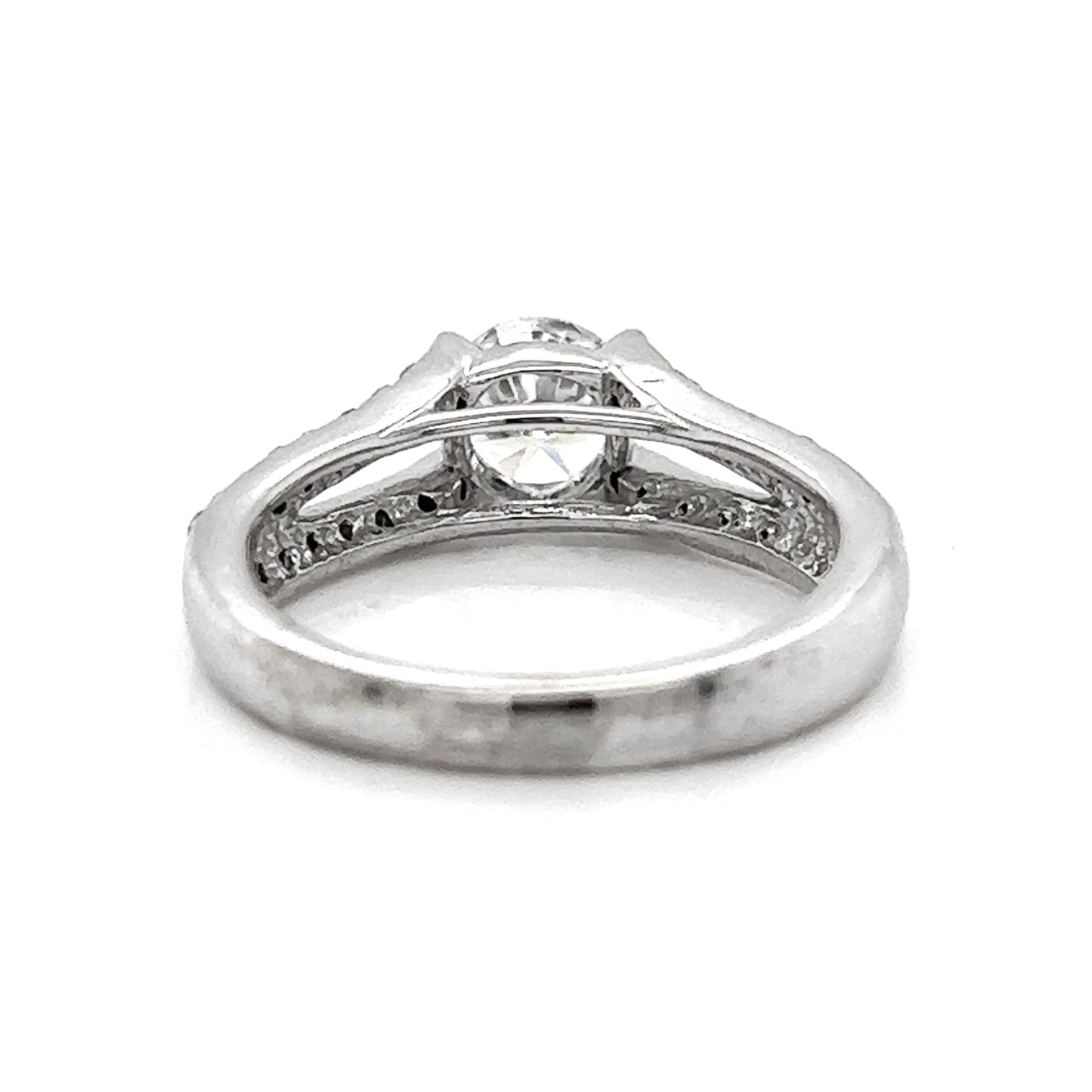Natural Diamond Bridal Ring, in White Gold- Pre-owned