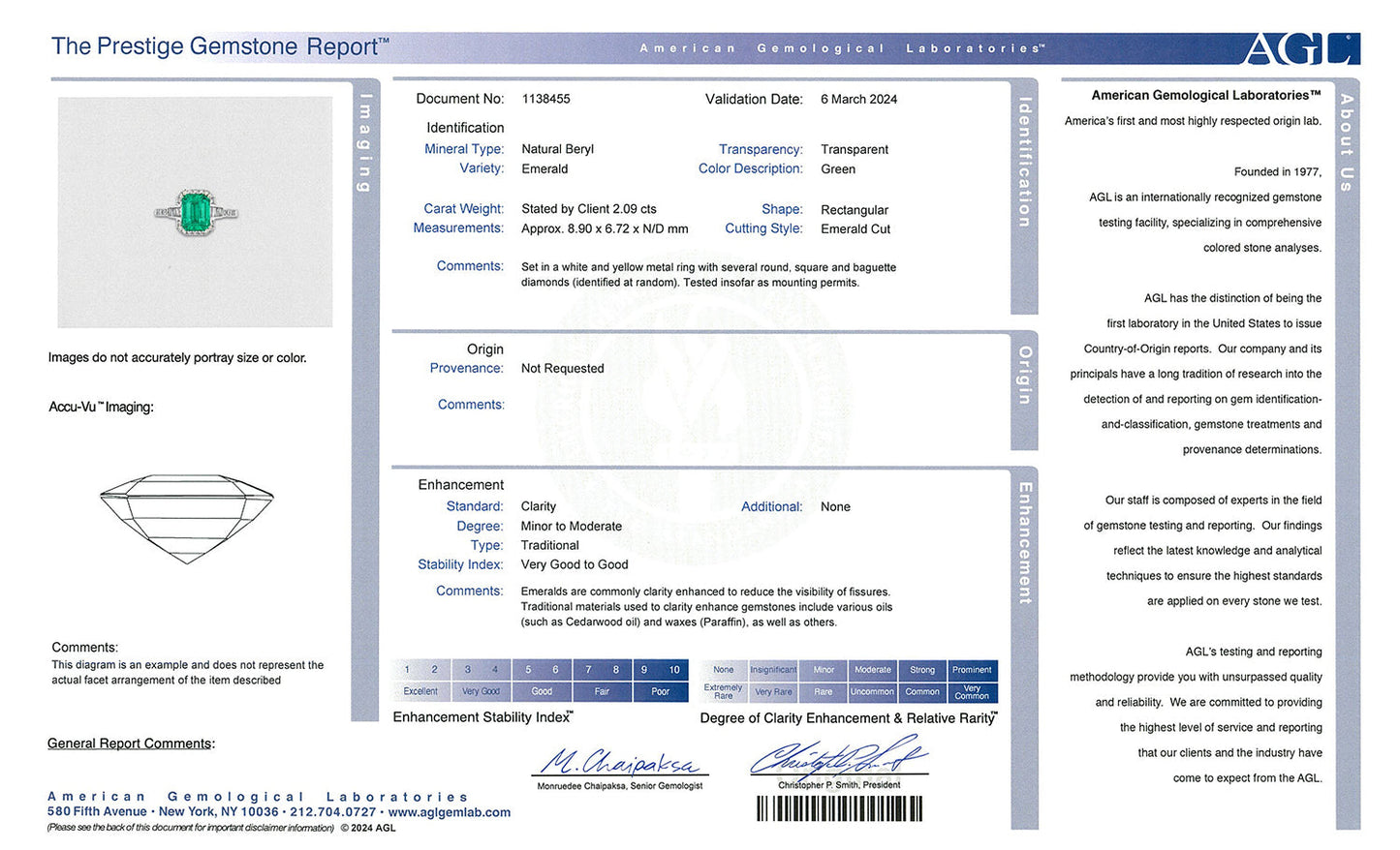 Natural Green Emerald Cocktail Ring, in White Gold