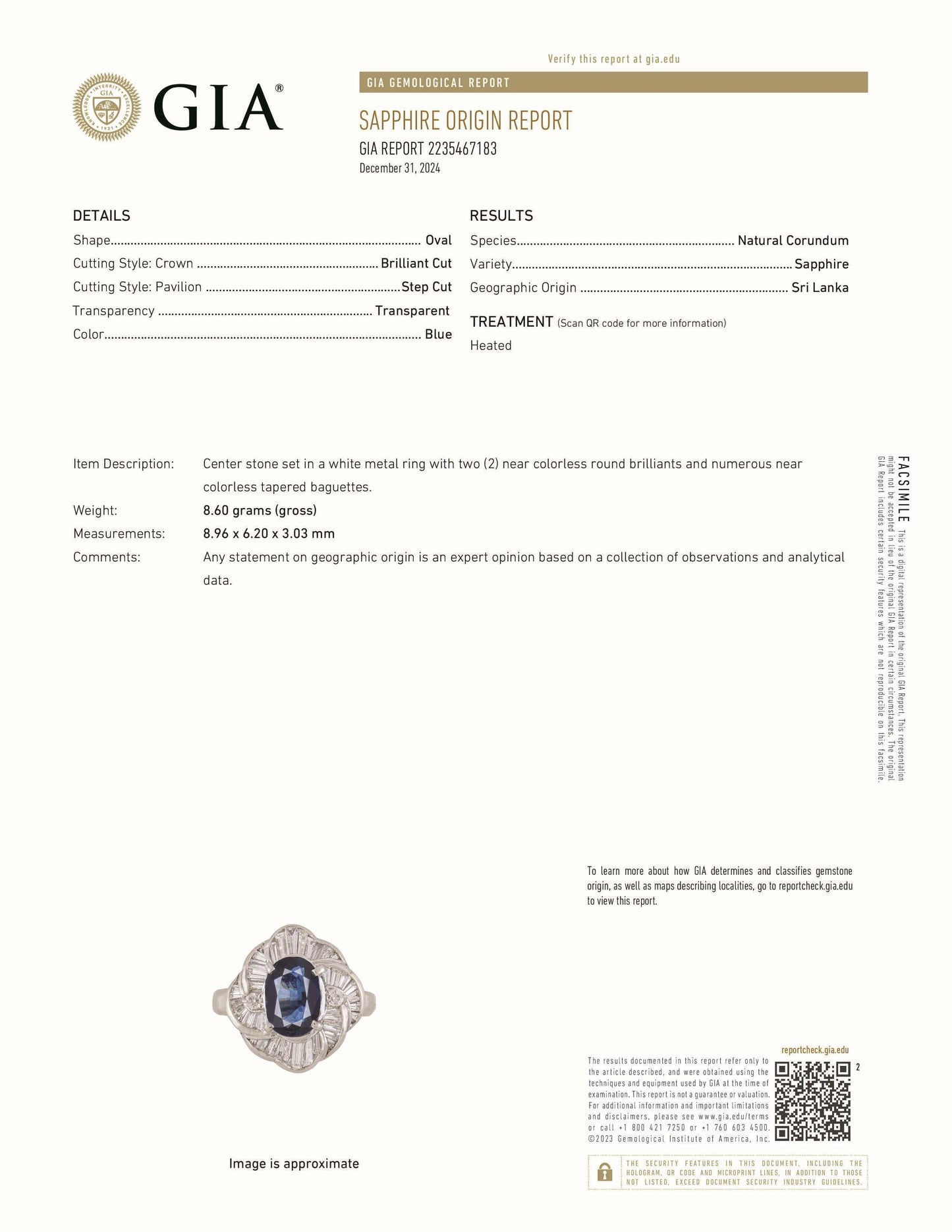 Natural Mined Blue Sapphire Diamond Cluster Halo Cocktail Ring Platinum GIA