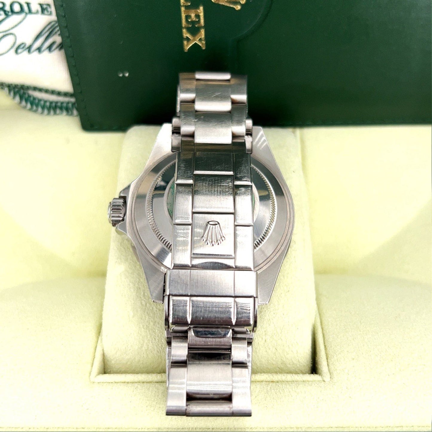 Rolex 50th Anniversary Green Submariner, D Serial, Complete Set, Preowned