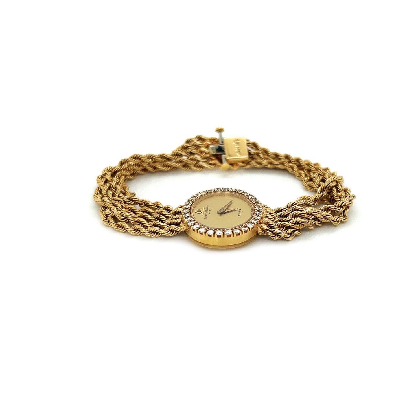 Baume & Mercier 14K Yellow Gold Diamond Watch – Pre-owned