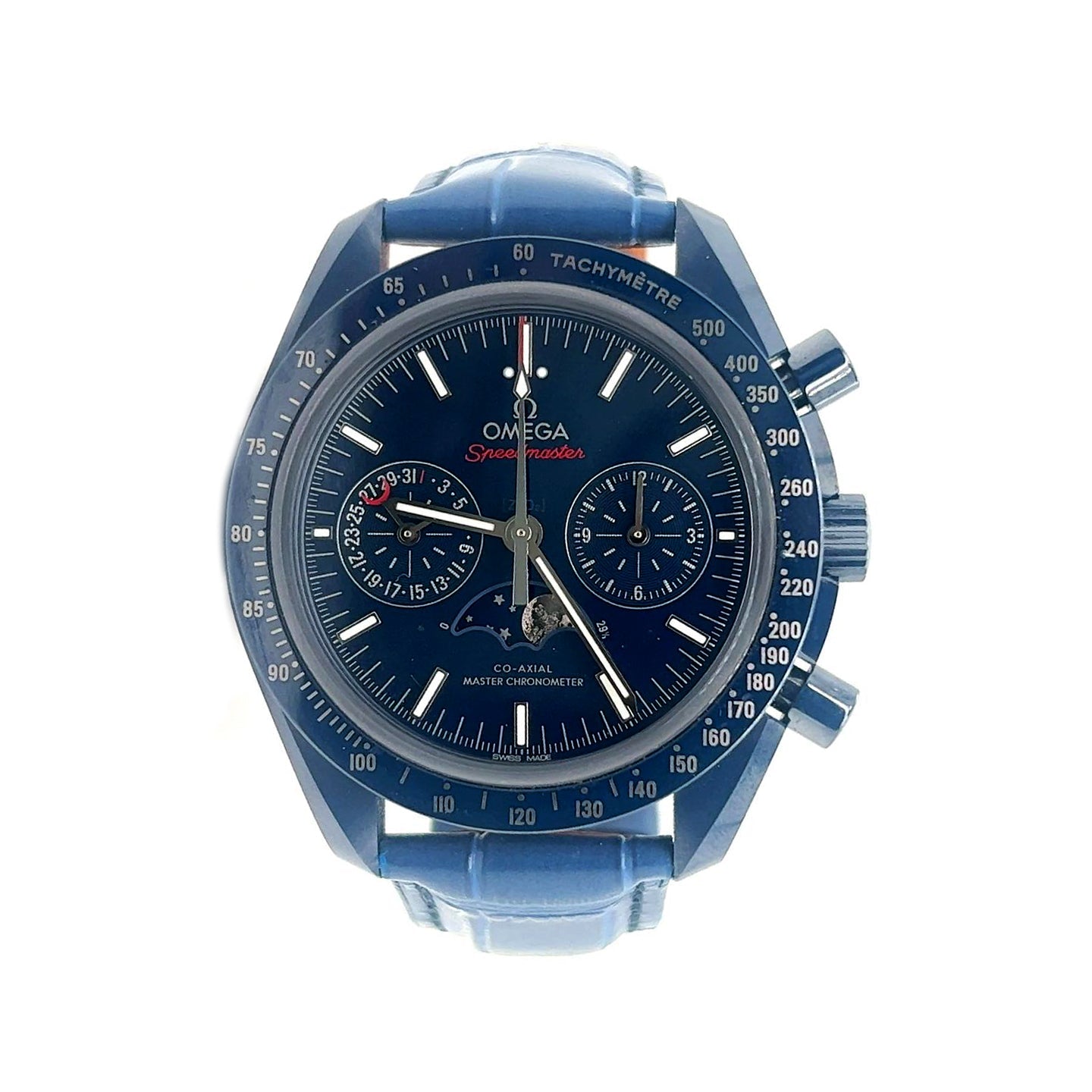 Omega Speedmaster Blue Side of the Moon Co-Axial Chronograph Watch – Pre-owned