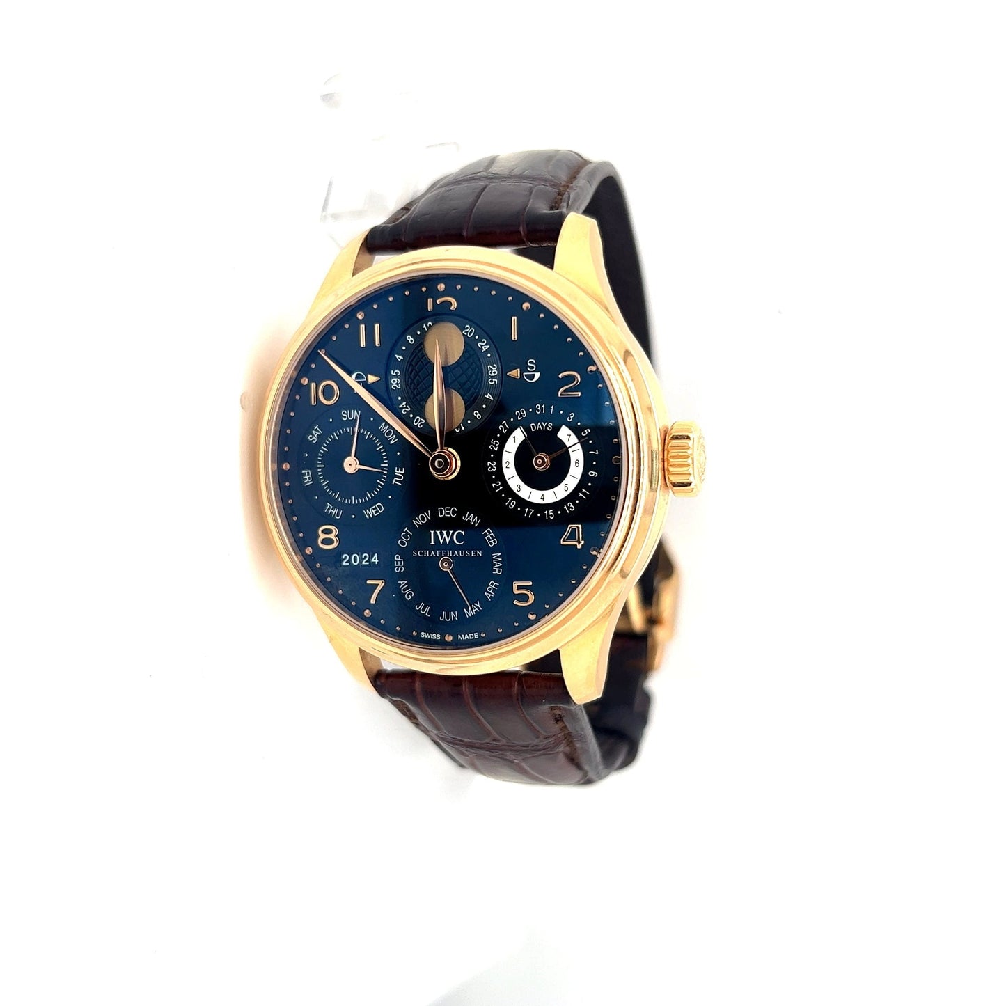 IWC Portugieser Perpetual Calendar 44mm 18K Rose Gold Watch – Pre-owned