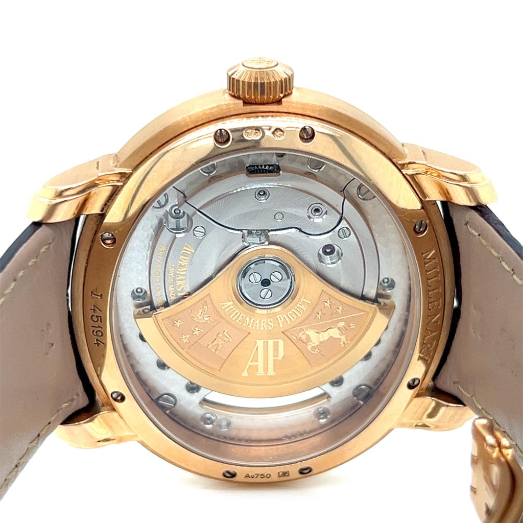 Audemars Piguet Millenary 4101 18K Rose Gold Skeleton Watch – Pre-owned