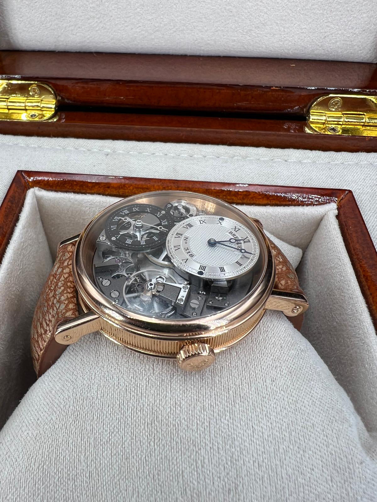 Breguet 7067BR GMT Skeleton 18K Rose Gold 40mm Watch – Pre-owned