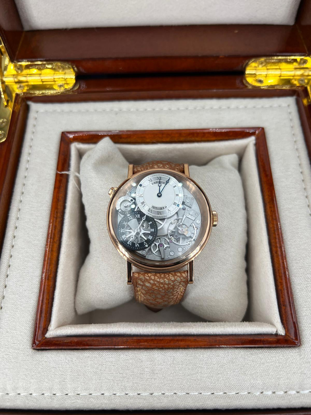 Breguet 7067BR GMT Skeleton 18K Rose Gold 40mm Watch – Pre-owned