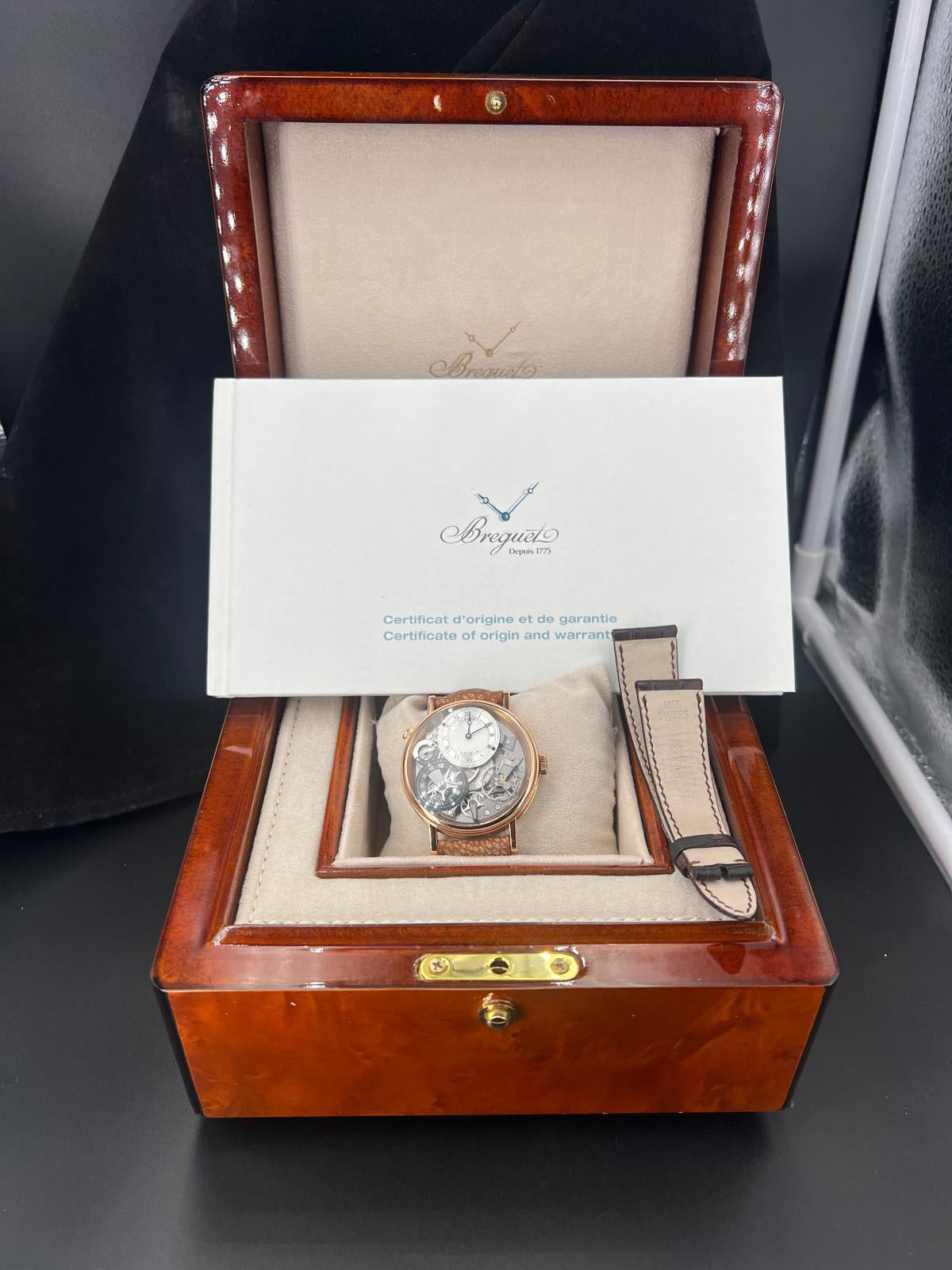 Breguet 7067BR GMT Skeleton 18K Rose Gold 40mm Watch – Pre-owned