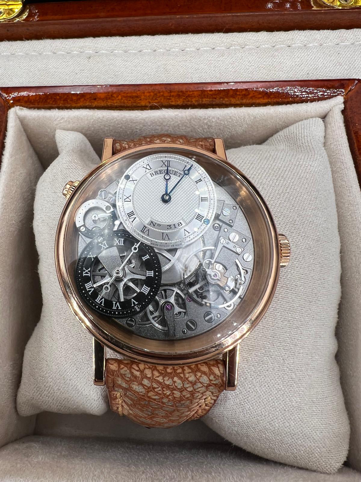 Breguet 7067BR GMT Skeleton 18K Rose Gold 40mm Watch – Pre-owned