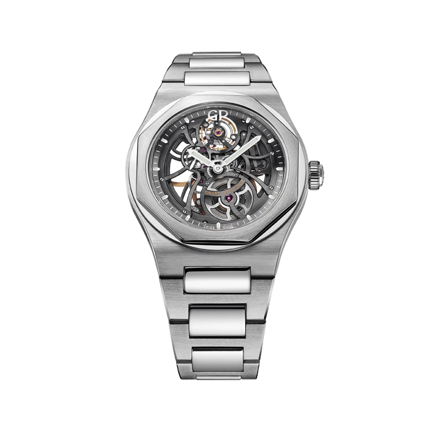 Girard-Perregaux Laureato Skeleton Stainless Steel Watch – New