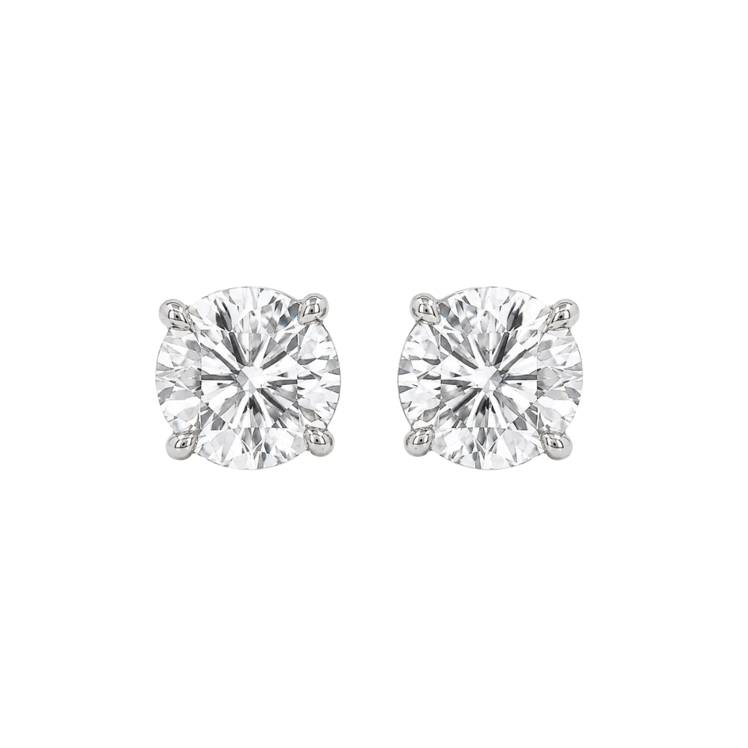 Pair of diamond stud earrings