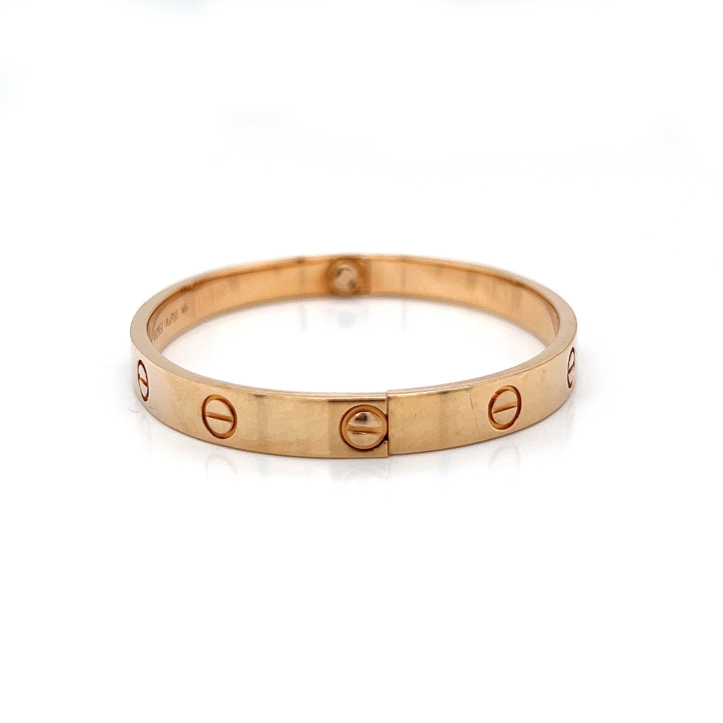 Cartier Love Bracelet 17' 18KT Rose Gold Box and Papers