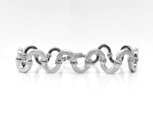 Contemporary White Gold Cocktail Bracelet - Pre-owned