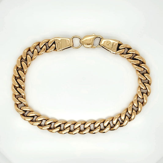 Cuban Bracelet in Yellow Gold