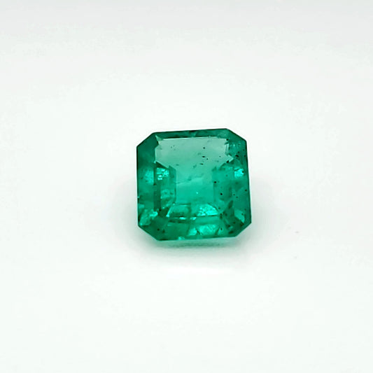 2.72 Carat Emerald Cut Grass Blue Emerald (Non-Certified) FGr I1