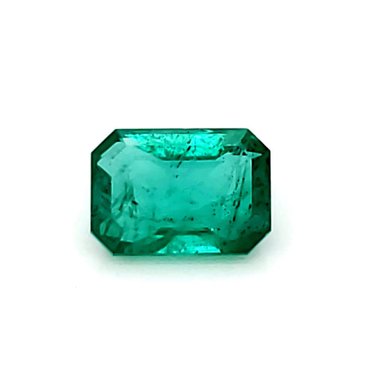 4.25 Carat Emerald Cut Grass Blue Emerald Pair (Non-Certified) FGr I1