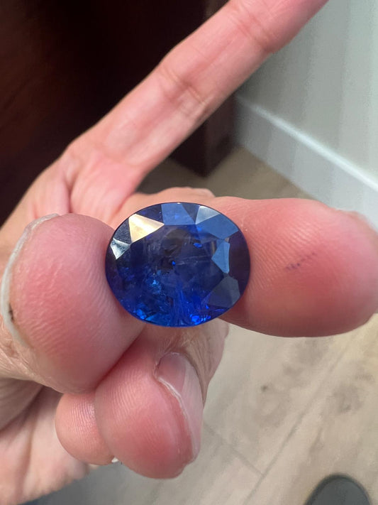 13.18 Carat Oval Cut Heated Sri Lanka Sapphire GIA 2191431757