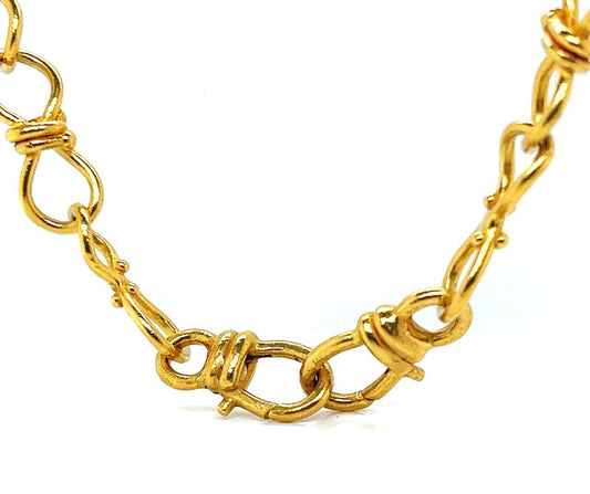 Denise Robarge Chain Necklace, in 22k Yellow Gold