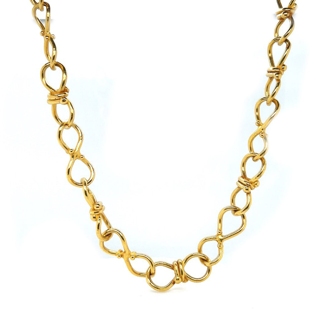 Denise Robarge Chain Necklace, in 22k Yellow Gold