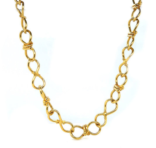 Denise Robarge Chain Necklace, in 22k Yellow Gold
