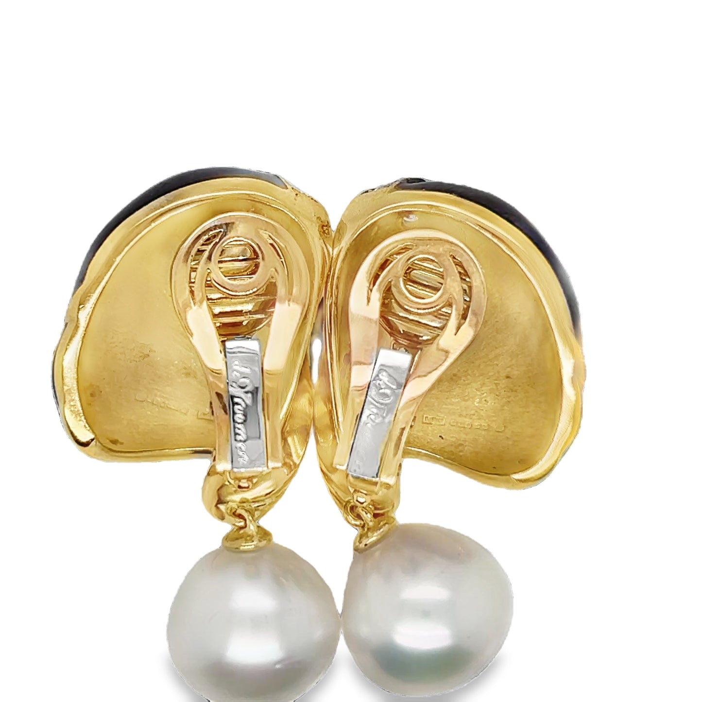 De Vroomen Designer-Inspired Cocktail Earrings, in Yellow Gold - Pre-owned