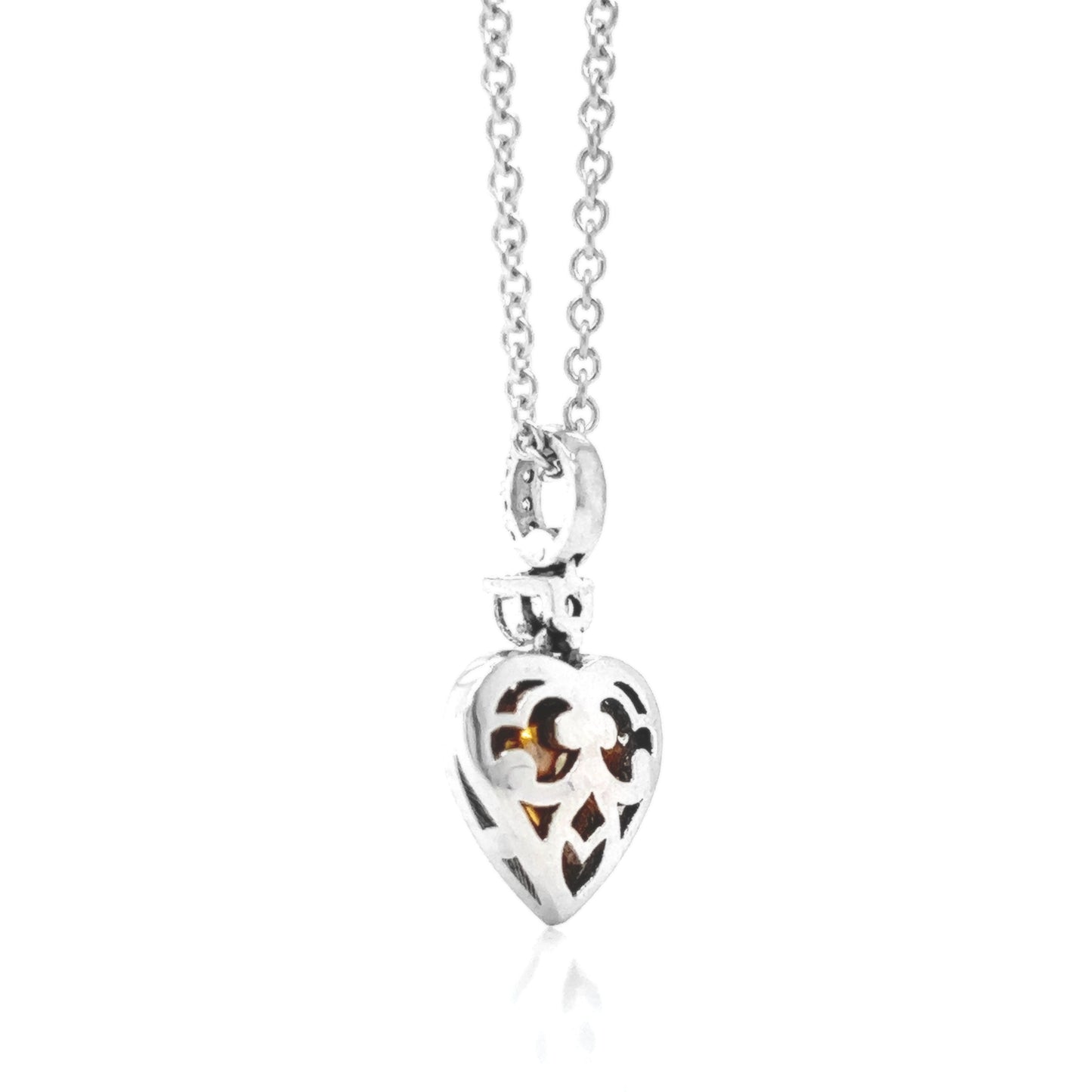 Natural Mined Fancy Yellow Heart Shape Diamond Halo Art Deco Cocktail Pendant Necklace White Gold
