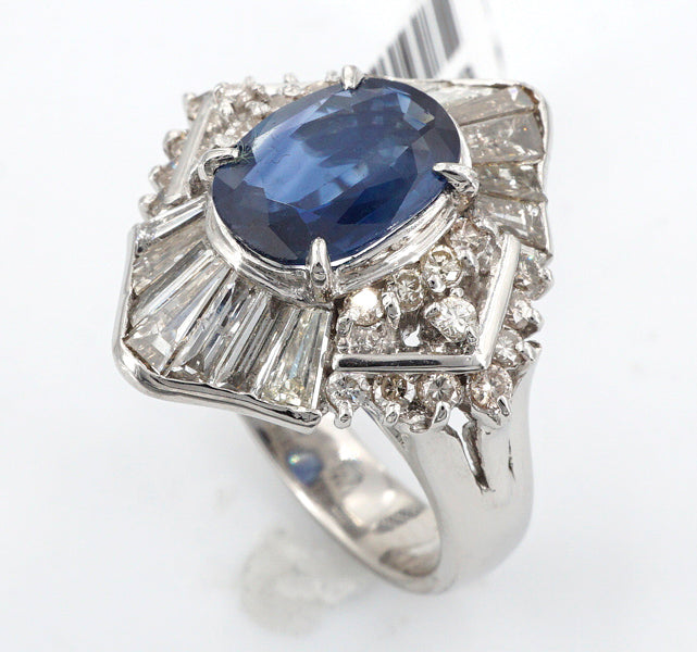 2.51 Carat Oval Cut Heat Treated Blue Sapphire AGL 1138458