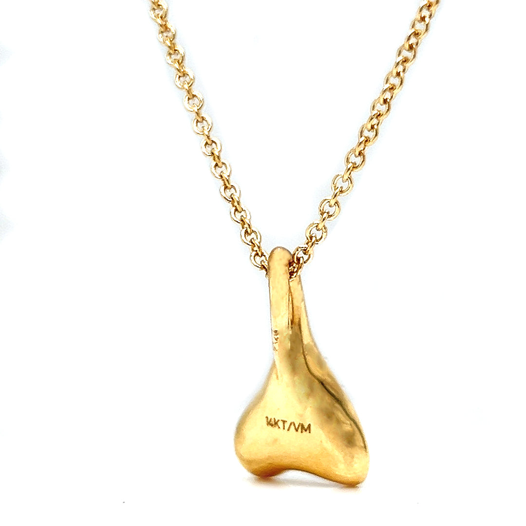 Natural Diamond Fancy Cocktail Pendant Necklace, in Yellow Gold