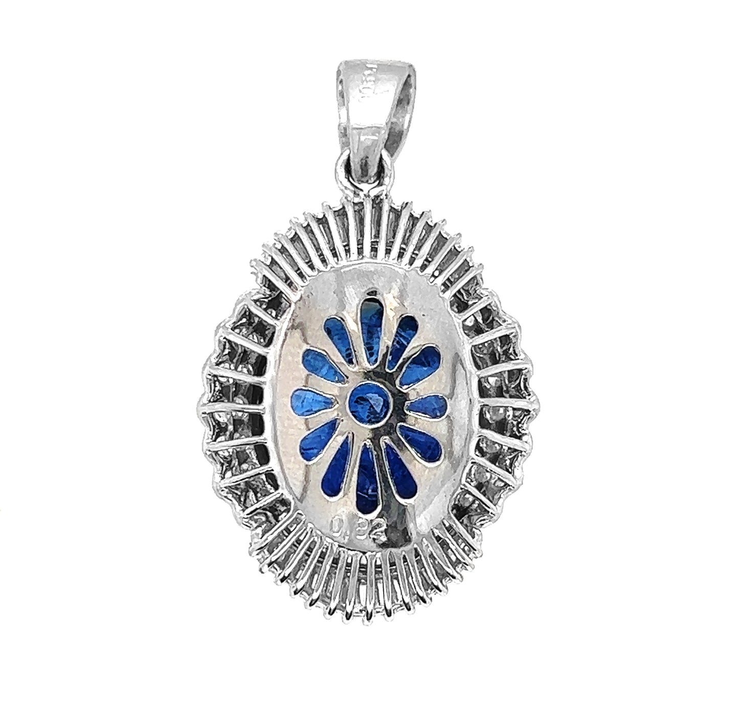 Platinum Art Deco Sapphire Pendant - Pre-owned