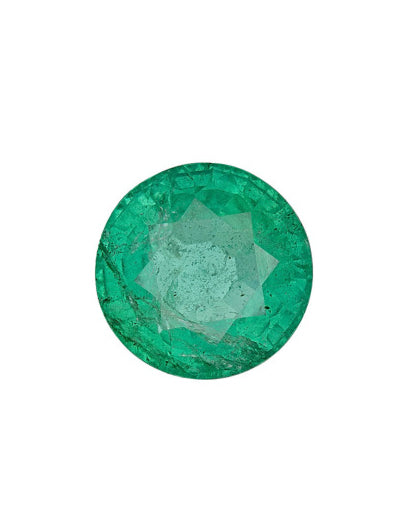 2.71Carat Round Cut F2 Zambian Emerald GIA 2235440004