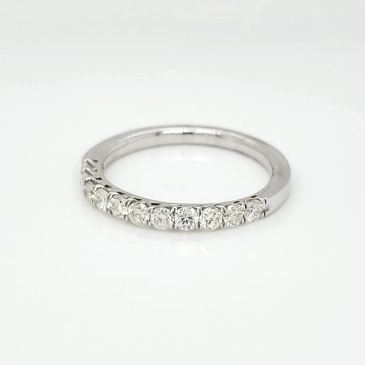 0.55 ct.t.w. Natural Diamonds Half Band Ring, in White Gold