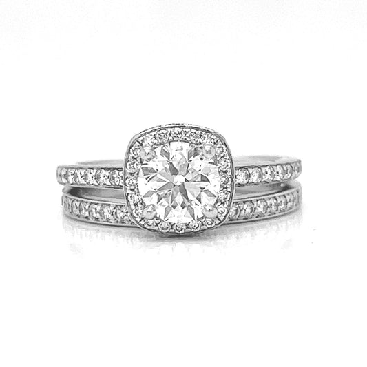 Natural Mined Round Diamond Ring Bridal Band Ring White Gold