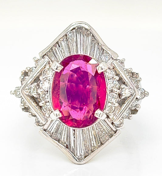 3.00 Carat Oval Cut Ruby GIA 5231378682