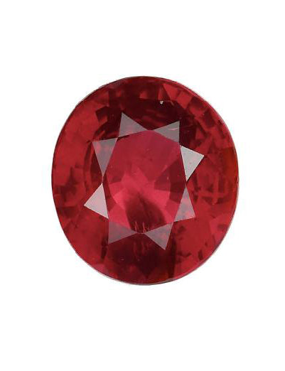 3.08 Carat Oval Cut No Heat Red Ruby GIA 2223256242