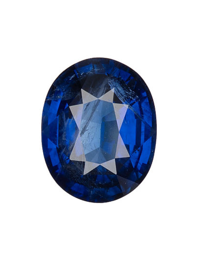 3.86 Carat Oval Shaped Blue Sapphire (GIA) 1236444048