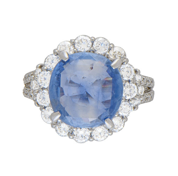 6.15 Carat Round Cut No Heat Sri Lanka Sapphire GIA 2235535838