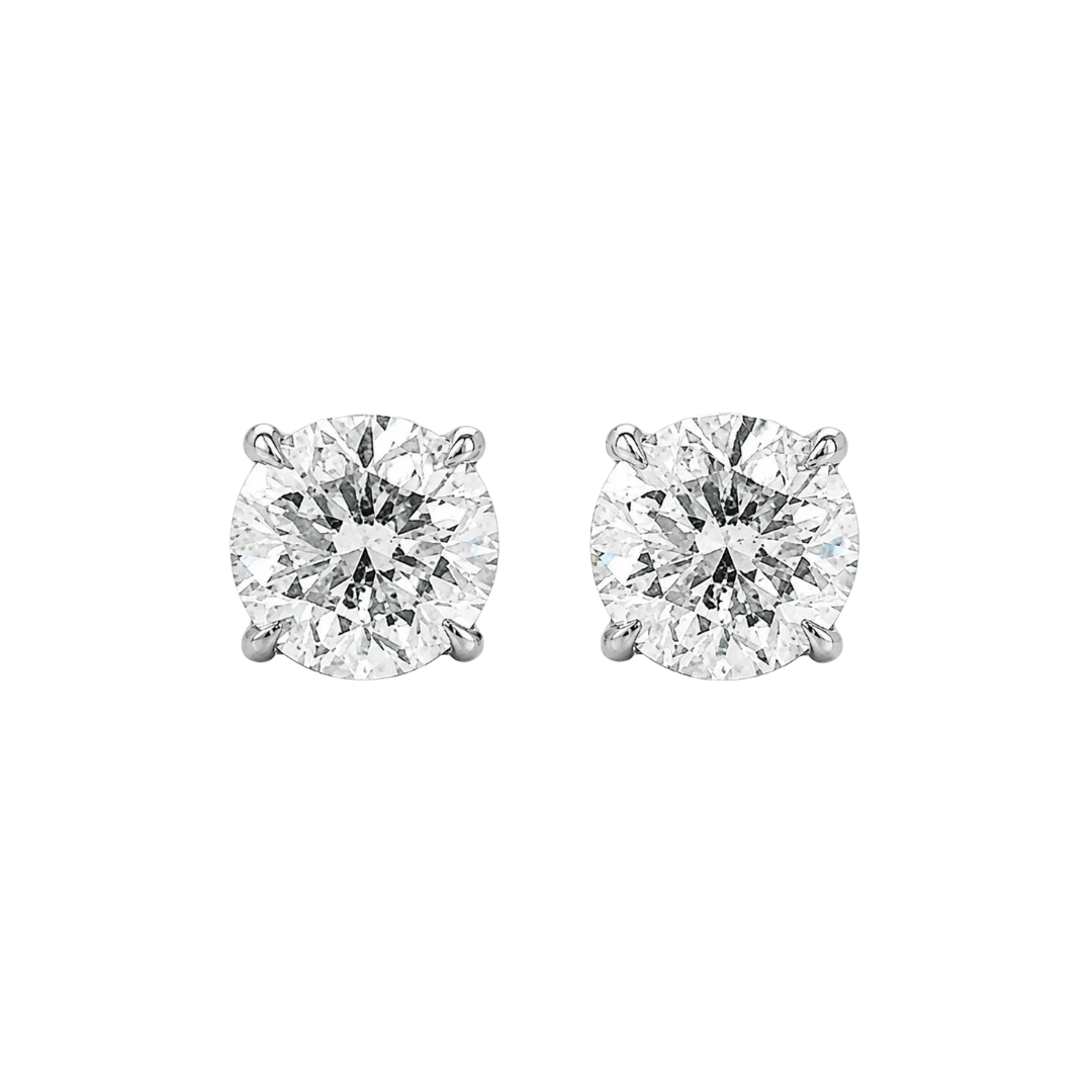 stud earrings front