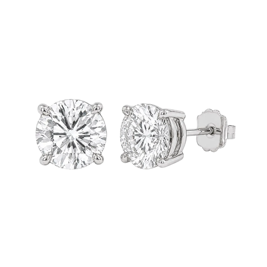 Pair of Stud earrings with butterfly push back closure