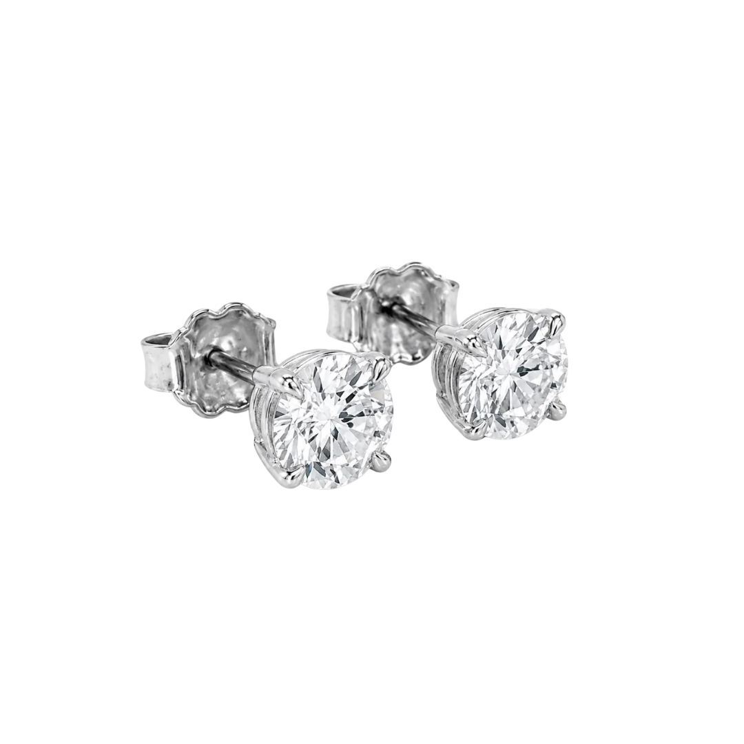 pair of studs earrings side