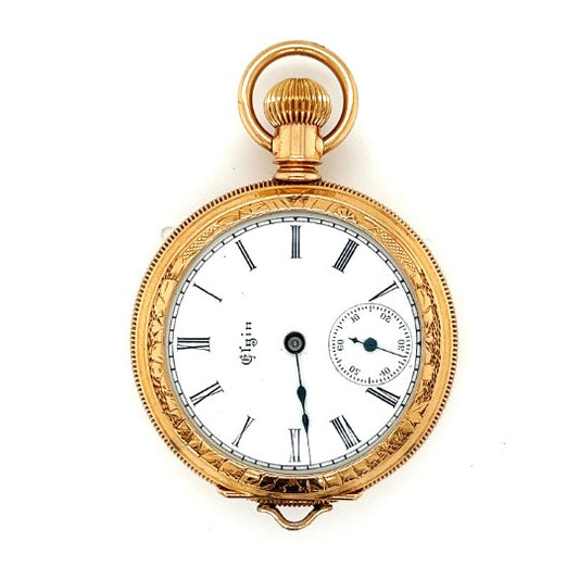 Elgin Vintage Pocket Watch in 14K Gold - Pre-owned