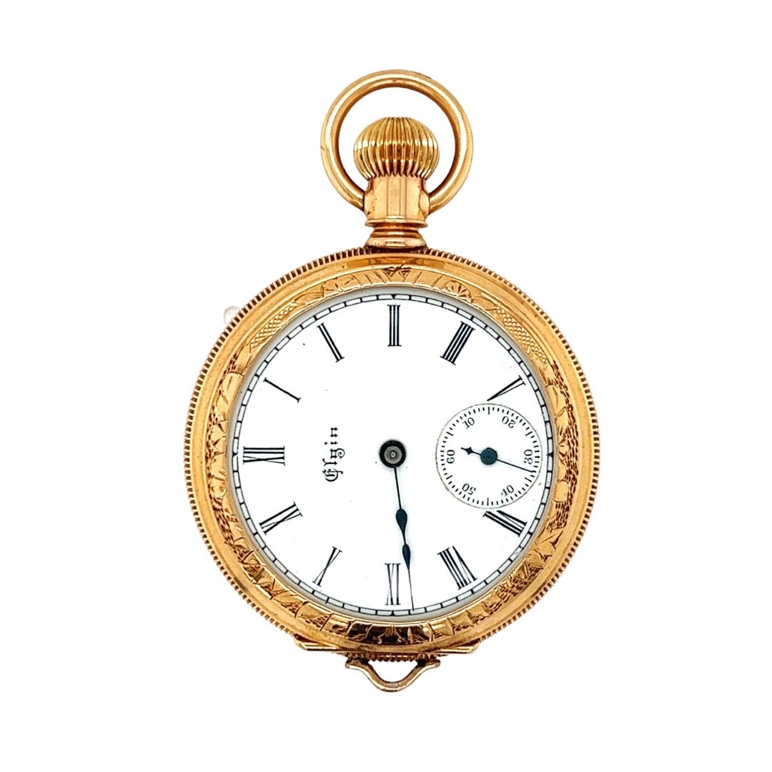 Elgin Vintage Pocket Watch in 14K Gold - Pre-owned