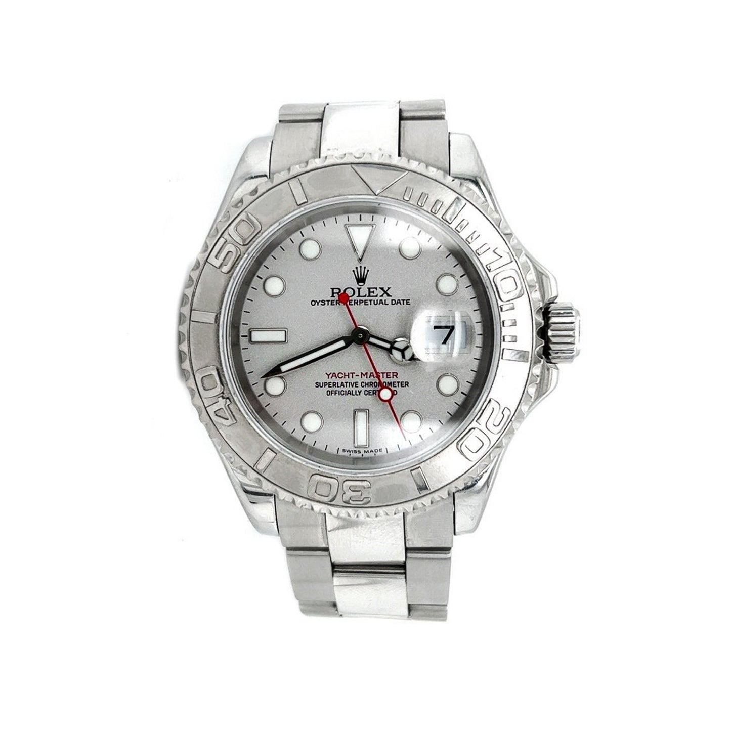 Rolex Yacht Master D Serial Stainless Steel Platinum 40MM